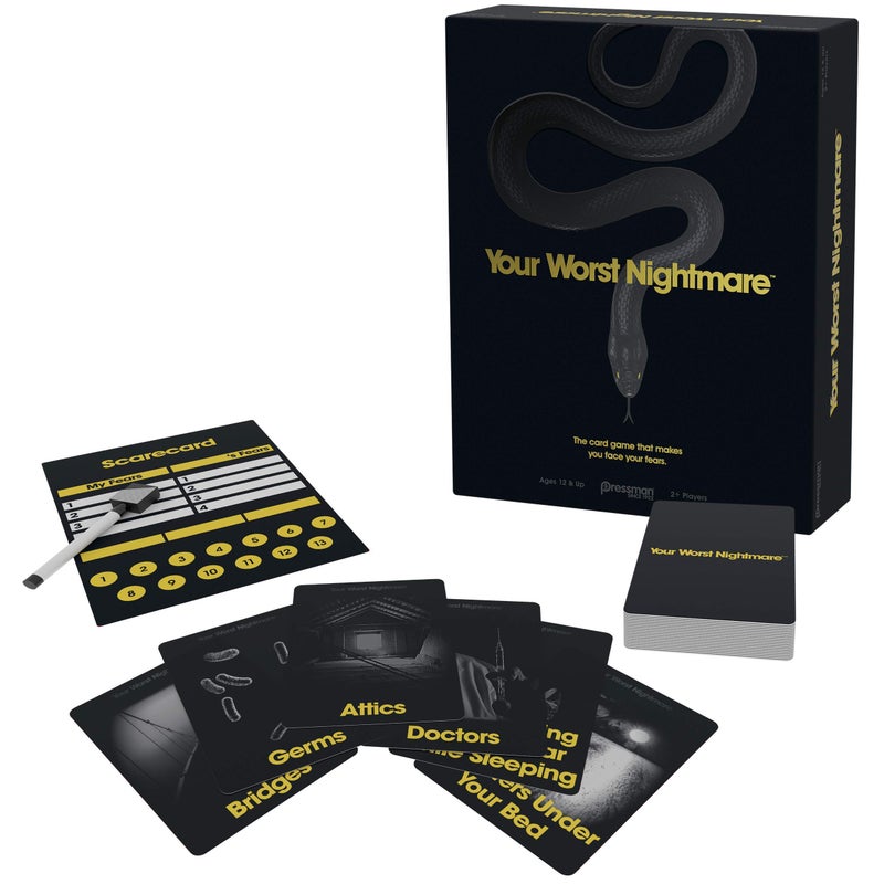 Pressman Your Worst Nightmare by Pressman - The Card Game That Makes You Face Your Fears, Black - Image 2